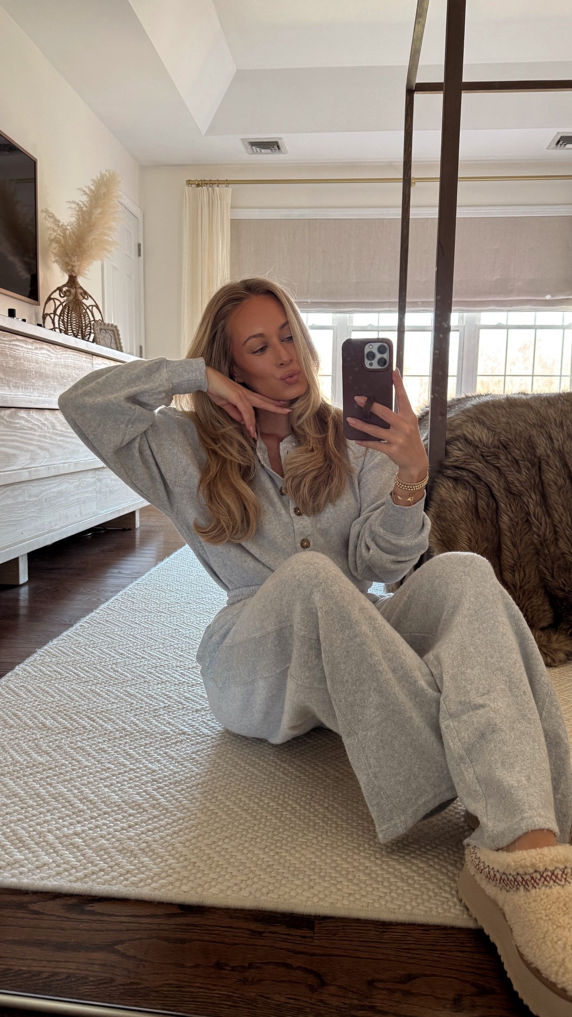 Coziest aerie matching set - on deal for 40% off! I’m wearing a size small in both 

#LTKCyberWeek #LTKHoliday #LTKGiftGuide