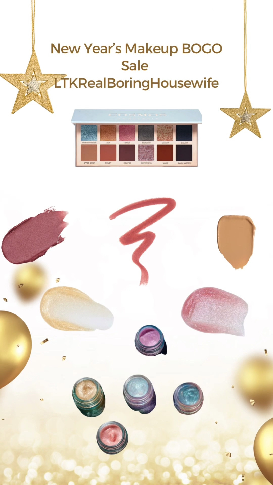Makeup BOGO New Year’s sale! For lips, brows, eyes and face. 
Follow: 
#LTKRealBoringHousewife 
Subscribe 
Create Wishlist
Click Notifications 🛎️

#LTKBeauty #LTKWatchNow #LTKSaleAlert