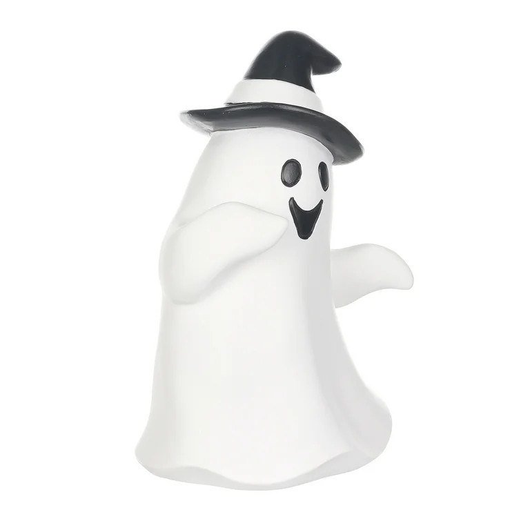 Halloween White Resin Ghost Tabletop Decoration,4.85"x3.86"x6.89"H,by Way to Celebrate | Walmart (US)