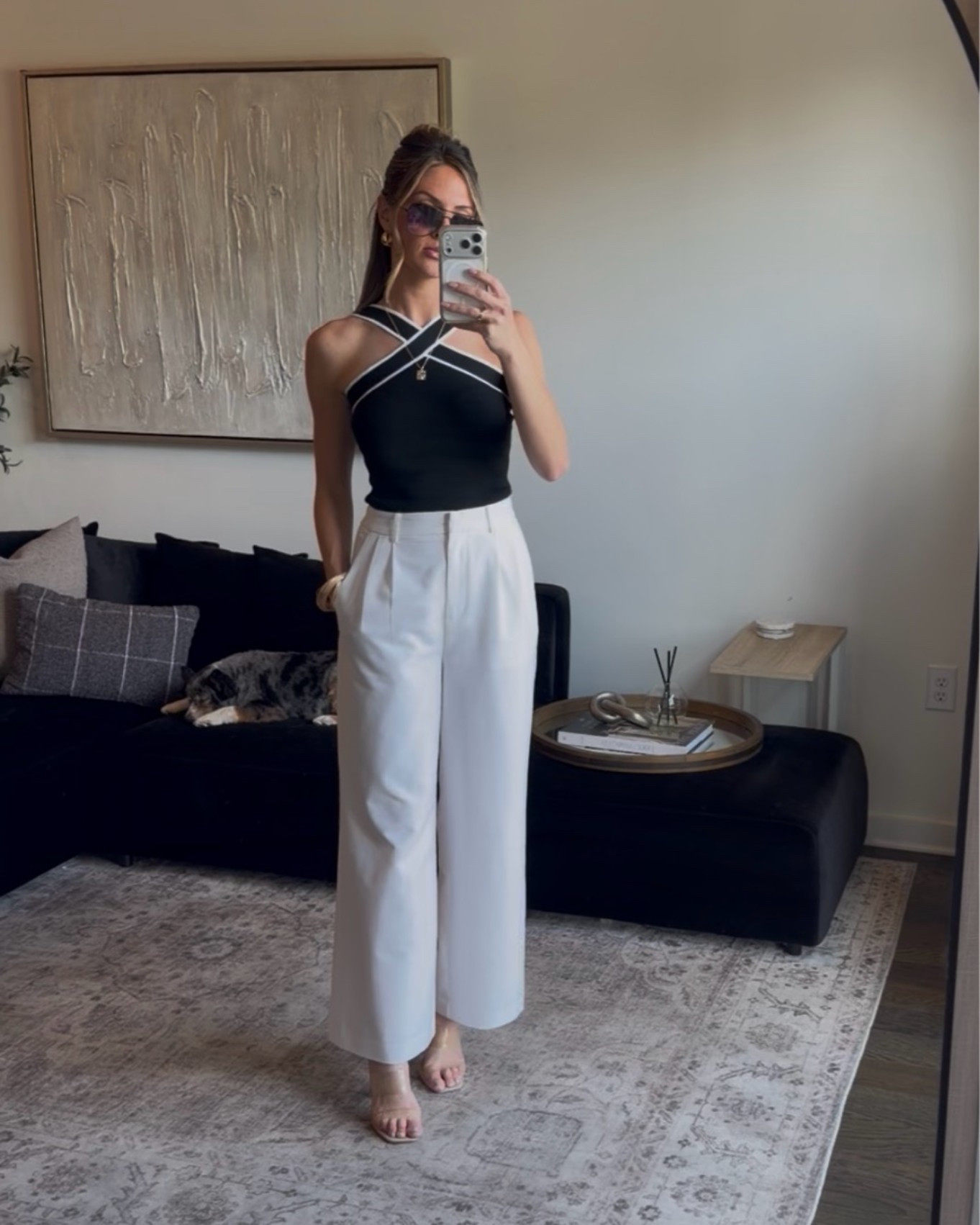 I am 5’6 with 32” bust, 26” waist, and 34” hips. Wearing XS in both!

#LTKootd #LTKTravel #LTKWorkwear