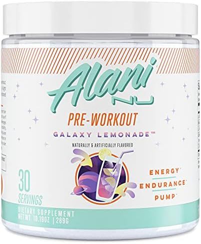 Alani Nu Pre-Workout Supplement Powder for Energy, Endurance, and Pump, Galaxy, 30 Servings (Pack... | Amazon (US)