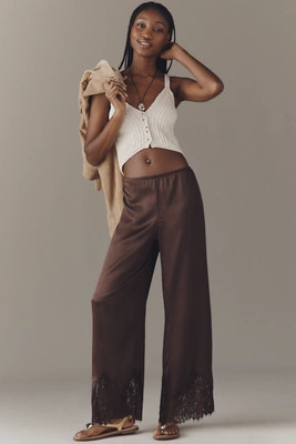 Reformation Carolina Silk Lace Pants | Anthropologie (US)