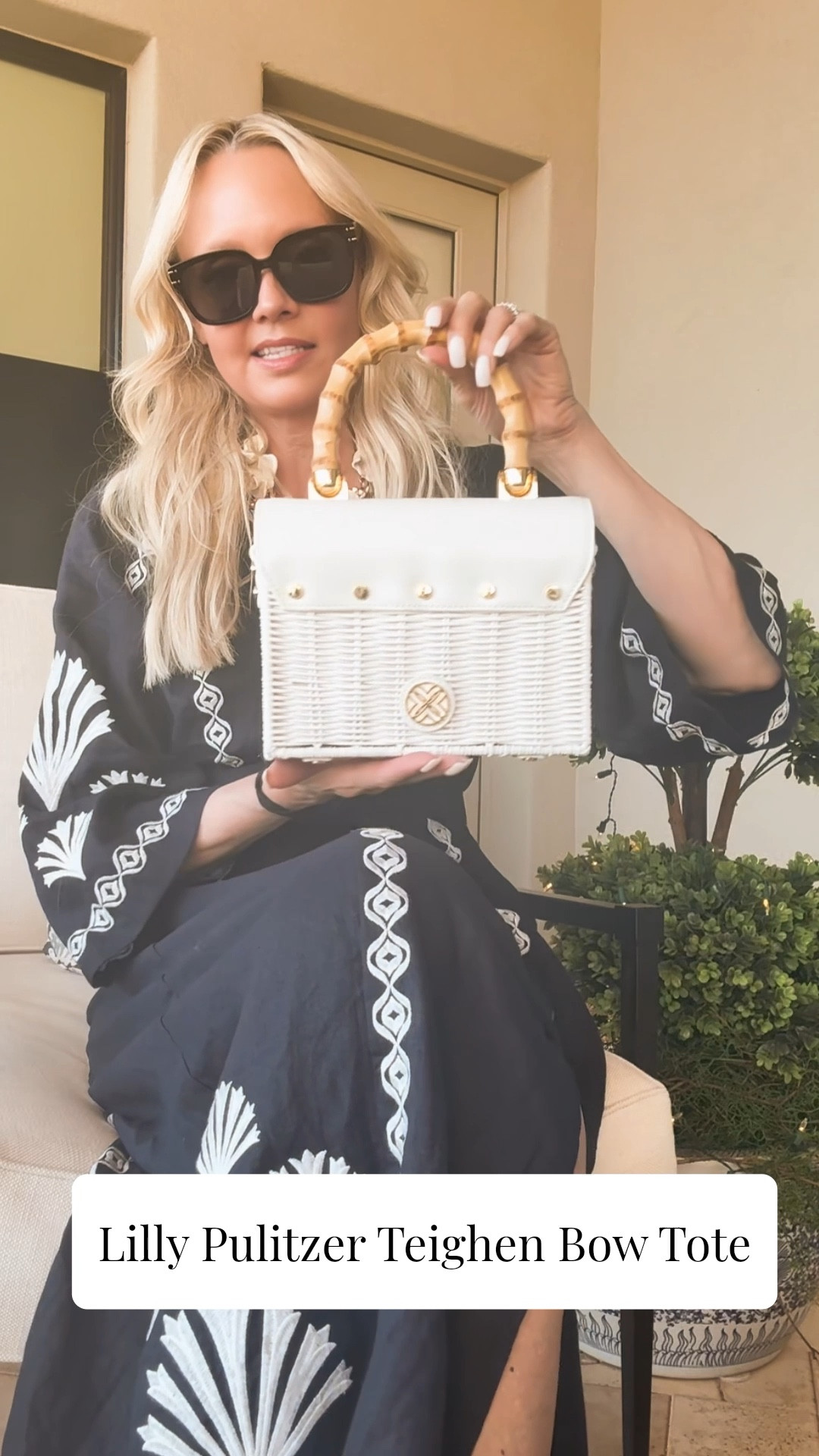 Cutest Lilly Pulitzer spring wicker bag in white, perfect for a resort get away, spring outfit, night out, Easter outfit🐇💐

#LTKSeasonal #LTKOver40 #LTKootd