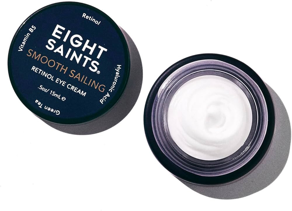 Eight Saints Retinol Eye Cream, Natural & Organic, For Smoothing Fine Lines and Wrinkles and Impr... | Amazon (US)