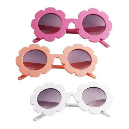 3PCS Baby Kids Boys Girls Flower UV400 Sunglasses Toddler Infant | Walmart (US)