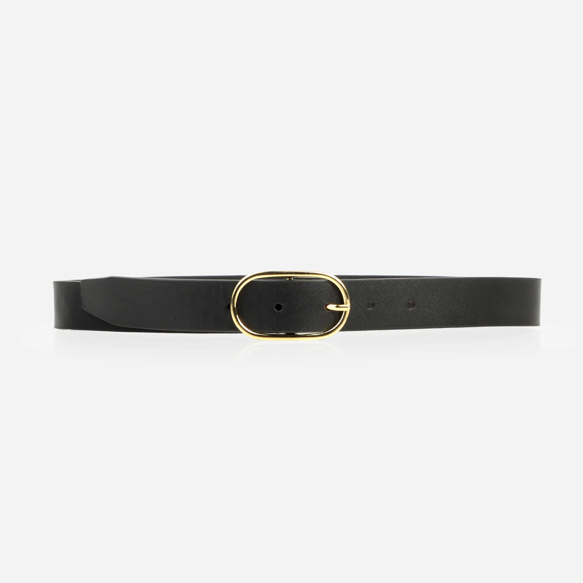 The Sleek Belt Gold Black | Poppy Barley