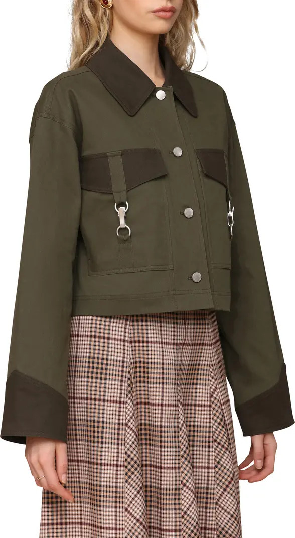 Oversize Crop Trucker Jacket | Nordstrom