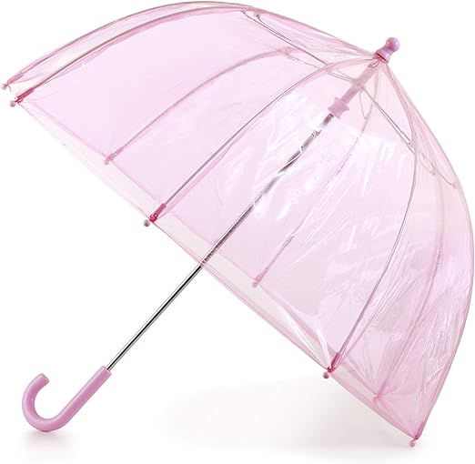 totes Girls Clear Bubble Umbrella, Pink, 38" Canopy | Amazon (US)