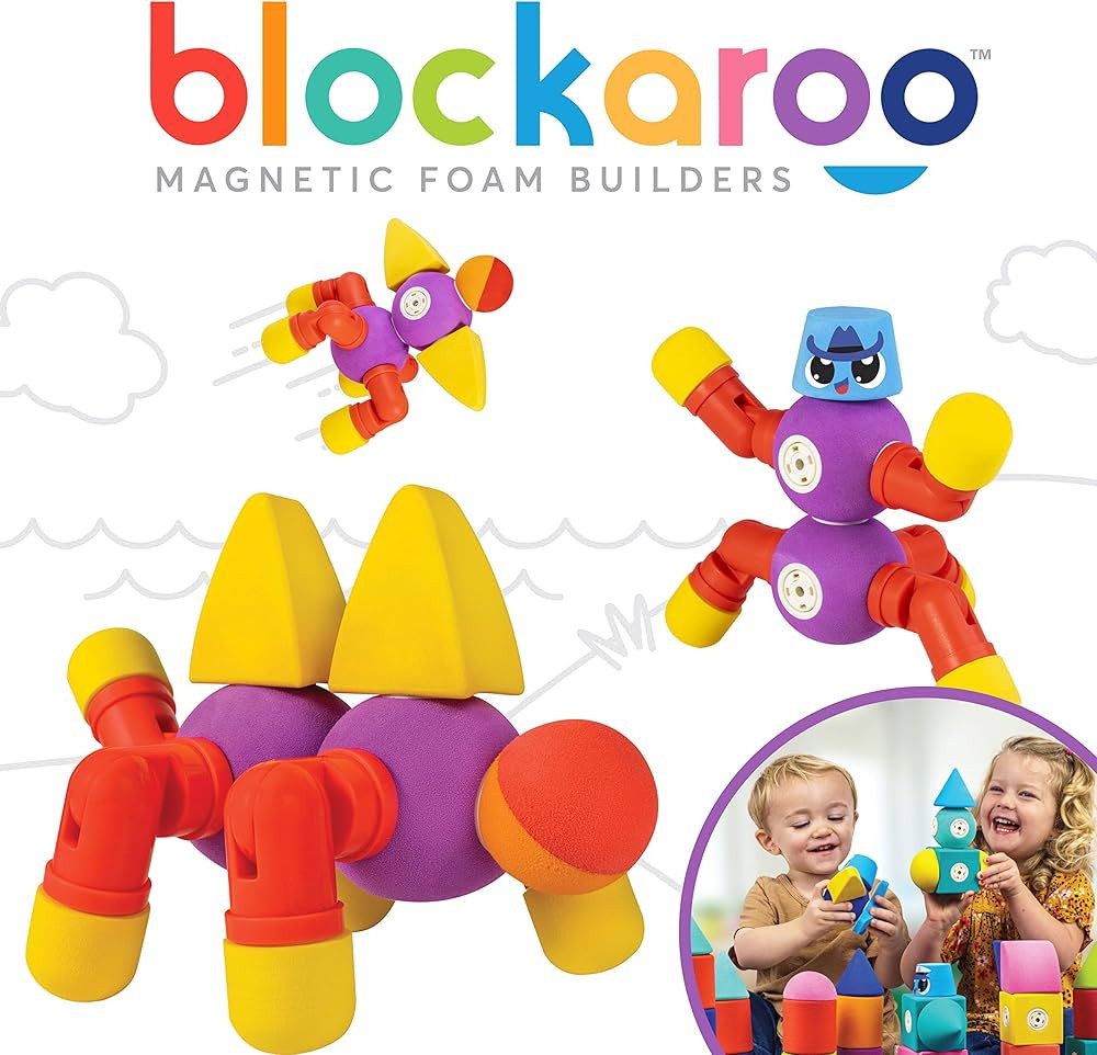 Magnetic Foam Blocks – STEM Preschool Toys for Children, Toddlers, Boys and Girls, The Ultimate... | Amazon (US)
