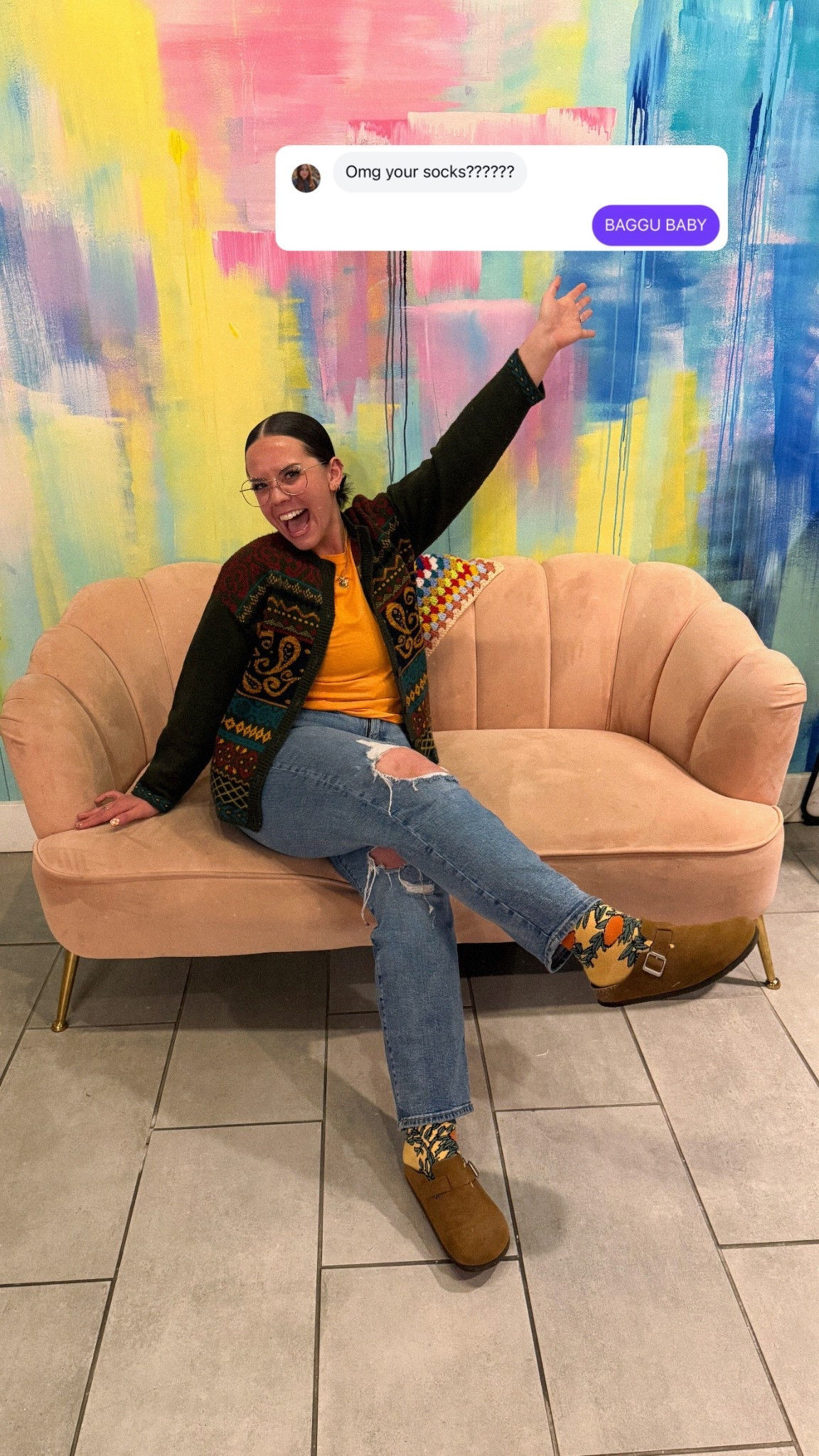 my socks are ALWAYS nike or baggu 🤣🧦✨ this exact color way isn’t on the site but you can sometimes find it in retailers, but all of the socks are soooo good. also my top is the snug crop old navy tee, it’s a perfect basic! cardi is thrifted!

#LTKHoliday #LTKStyleTip #LTKGiftGuide