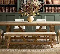 Farmhouse Trestle Dining Bench (66") | Pottery Barn (US)