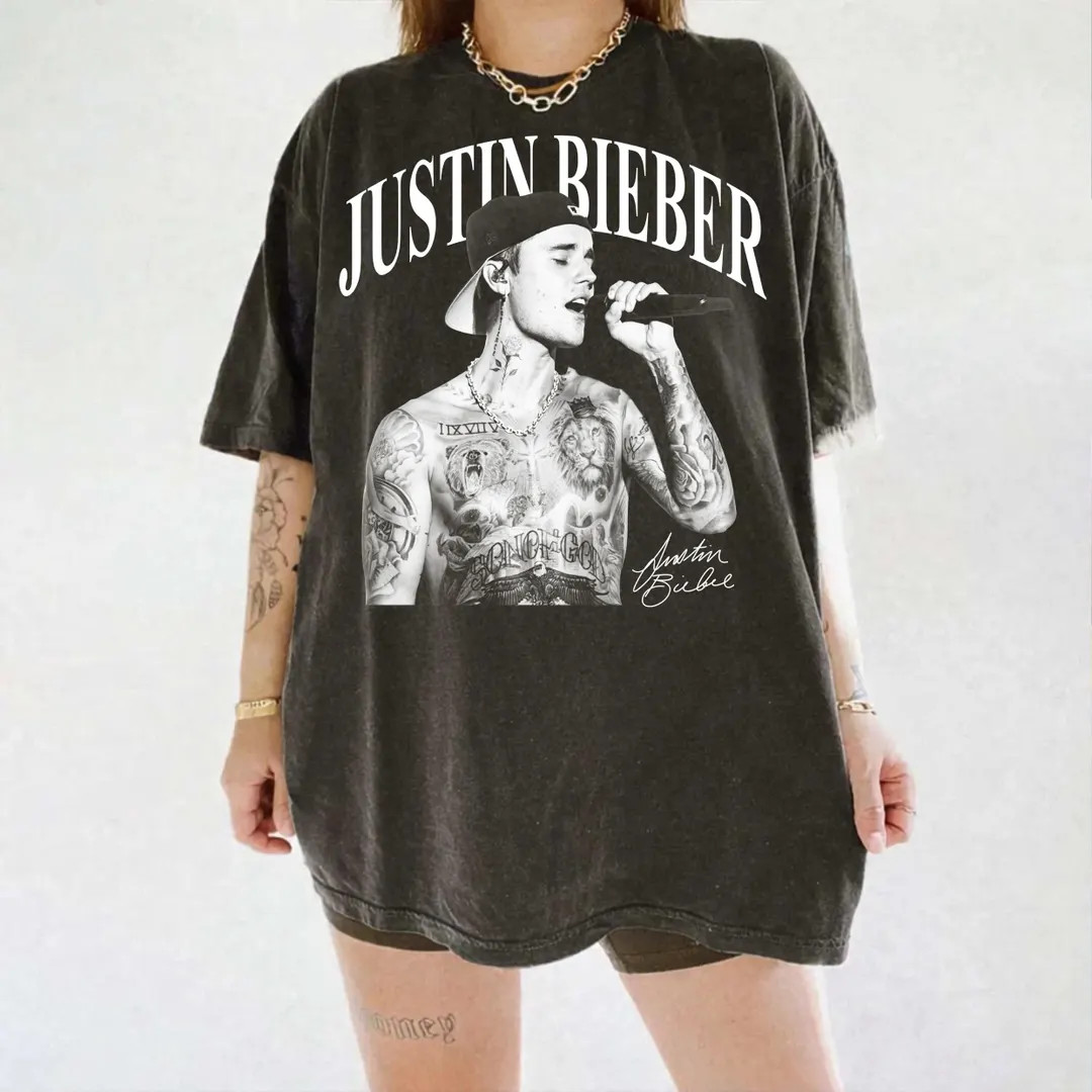 Justin Bieber Summer Concert Shirt, Vintage Bootleg Tee, Belieber Retro Graphic | Etsy (US)