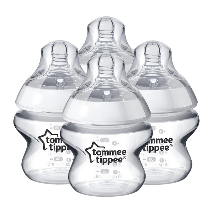 Tommee Tippee Closer to Nature Baby Bottle, Anti-Colic, Breast-like Nipple, BPA-Free - Extra Slow... | Amazon (US)