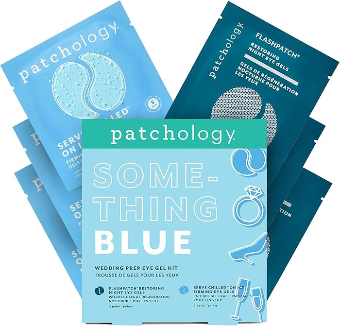 Patchology Bridal Shower Gift Box – Something Blue Cooling Under Eye Patches for Brides & Bride... | Amazon (US)