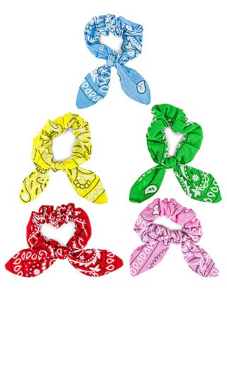 Chouchou Bandana Hair Scrunchie Set | Revolve Clothing (Global)