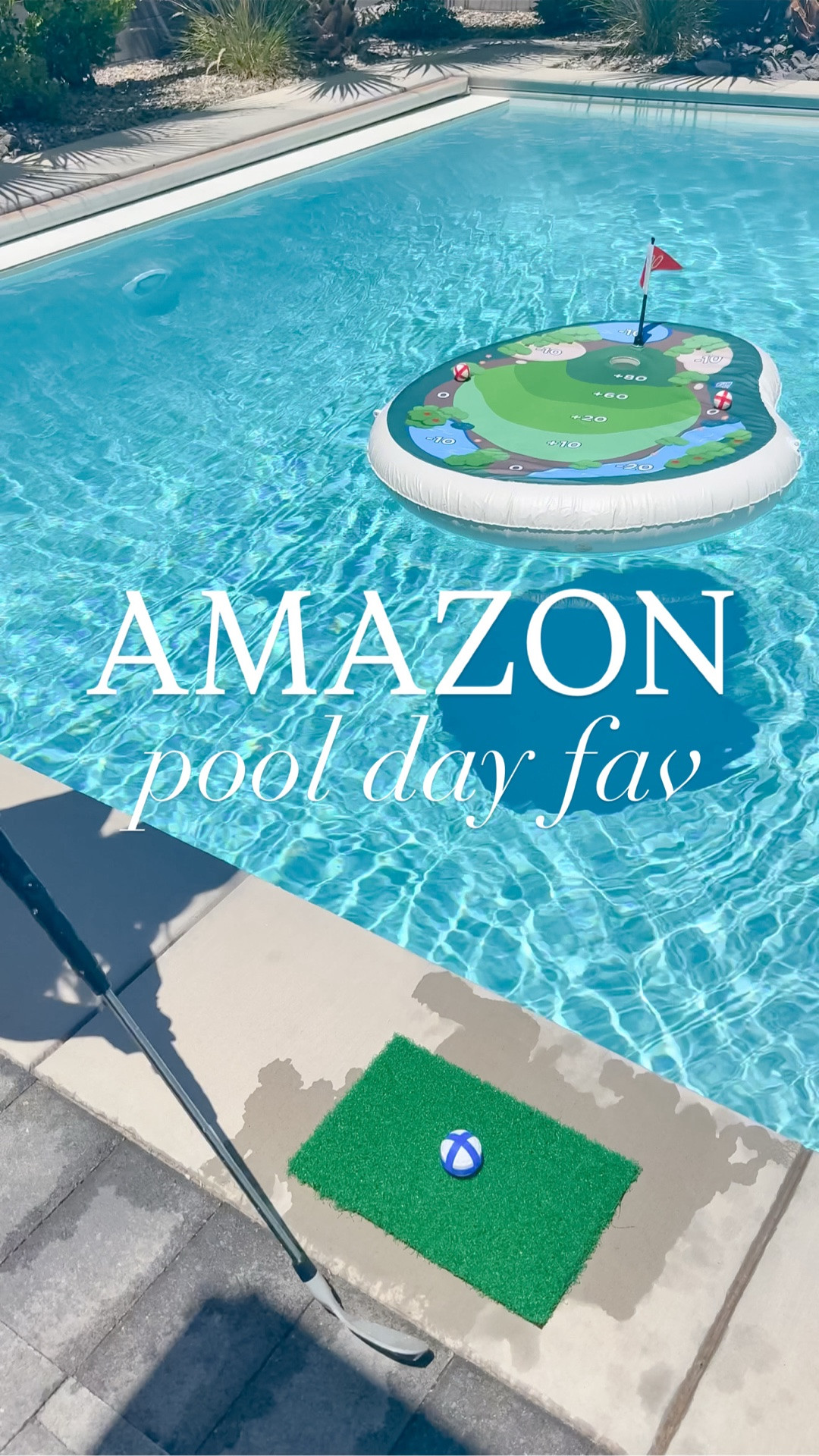 This floating chipping green will keep the family entertained at your next pool day! The golf balls are designed to stick to the green and the club is adjustable to fit all heights! ⛳️💧☀️

#thesistershoppers #pooltoy #amazonmusthaves #amazoninfluencerprogram #amazonsummer

#LTKKids #LTKSwim #LTKHome