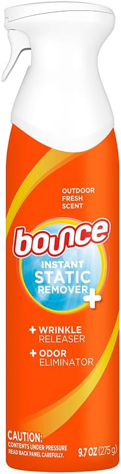 Bounce Anti Static Spray, 3 in 1 Instant Anti Static Spray & Instant Wrinkle Release, Odor Elimin... | Amazon (US)