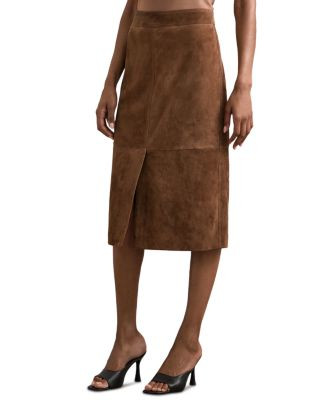 Miley Suede Midi Skirt | Bloomingdale's (US)