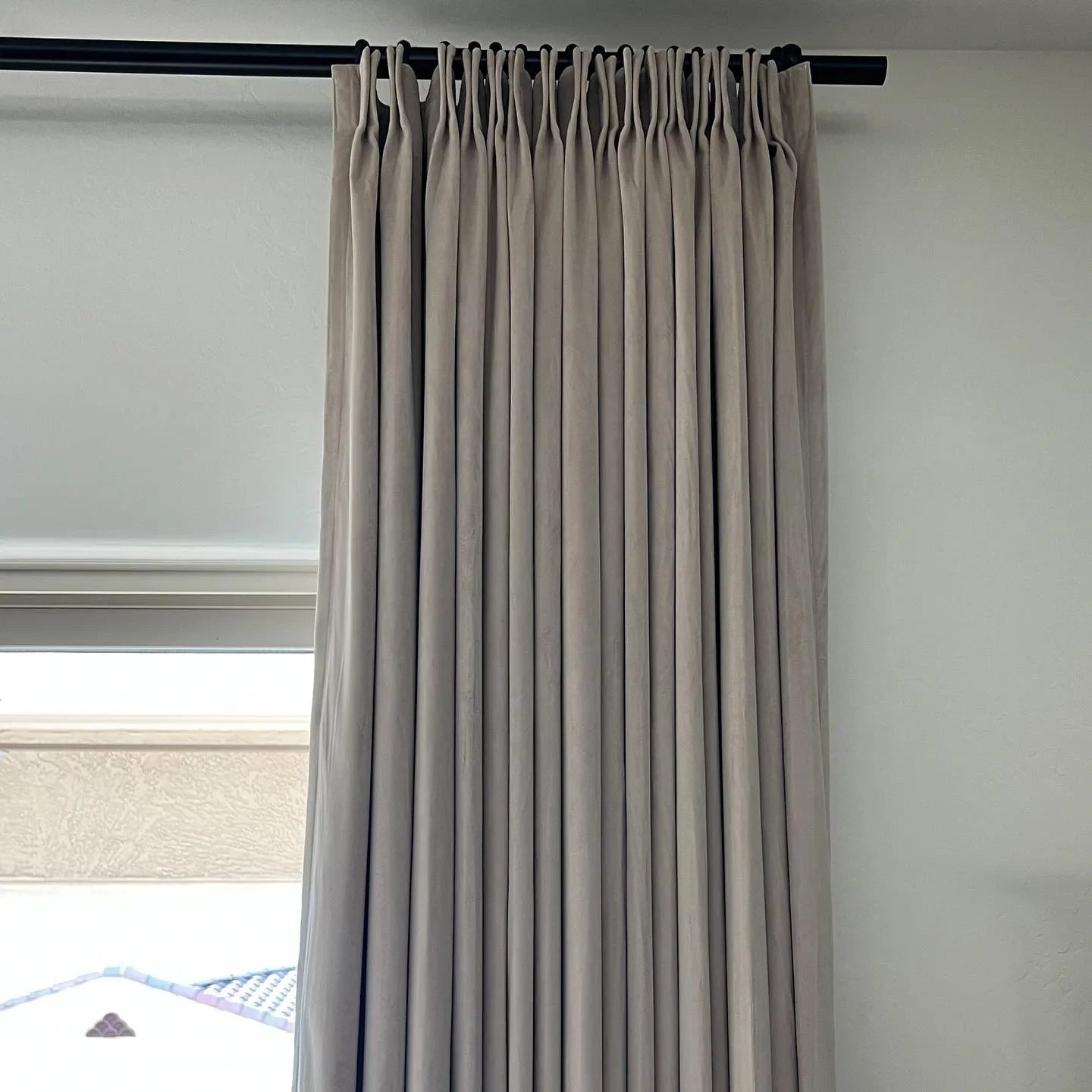 Maillard Velvet Curtains & Drapes Pleated | NeutralCurtains