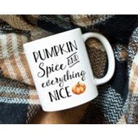 Pumpkin Spice and Everything Nice Mug, Fall Mug, Autumn Mug, Quote, Coffee Mug, Pumpkin Spice Mug, Pumpkin, Mug, Cup, Gift, Halloween, Decor | Etsy (US)