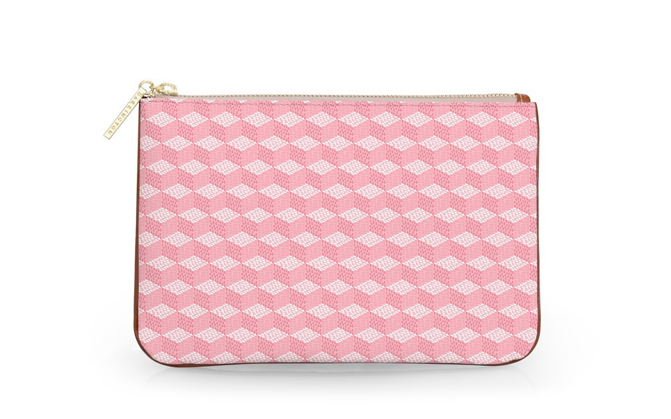 Everyday Essentials Pouch - Monogram Stripe- Travel Bag | Barrington Gifts