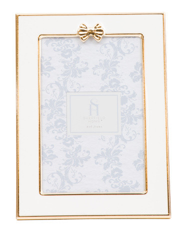 4x6 Bow Enamel Table Top Picture Frame | TJ Maxx