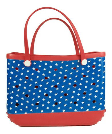Boolore Blue & Red Star Beach Tote | Zulily