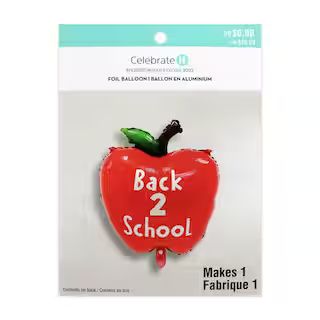 Back 2 School Apple Foil Balloon by Celebrate It™ | Michaels Stores