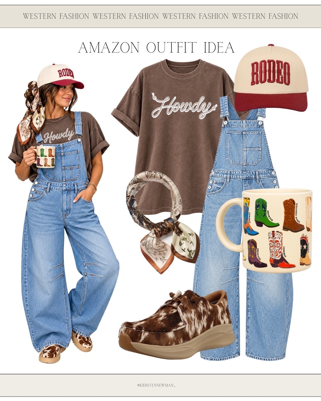 Rodeo season calls for a cute western outfit. Save this Amazon find for your next day out.
    #RodeoOutfit #RodeoFashion #AmazonWesternFashion #WesternWearForWomen #CountryStyle