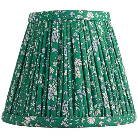 Springcrest Nelle Green Violet Floral Pleated Shade 3.5x6x5 (Clip-On) | Walmart (US)