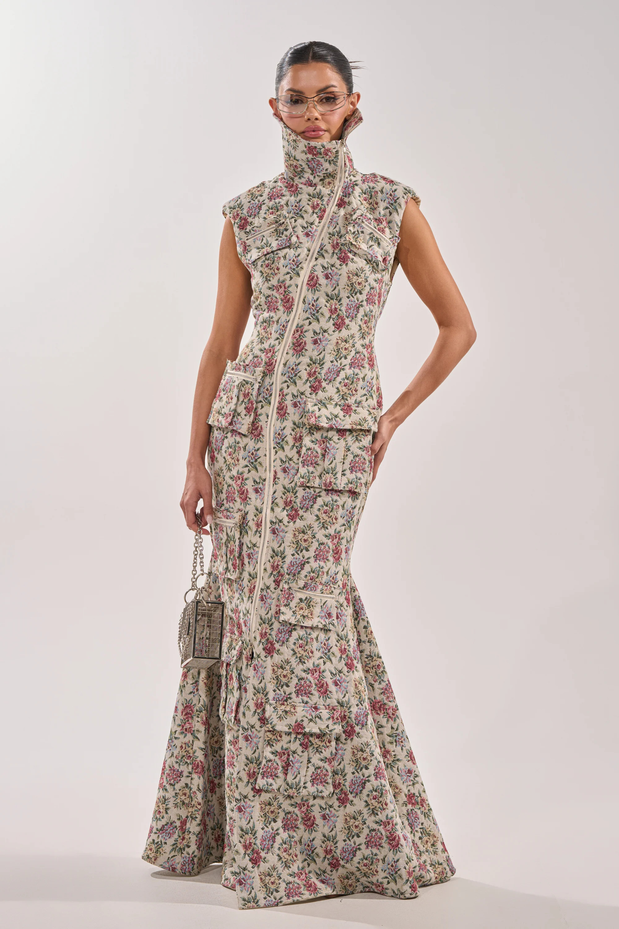 FLOWER POWER TAPESTRY MAXI DRESS | AKIRA
