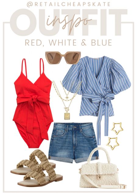 Red, white & blue outfit inspo. Perfect for the 4th of July!

#LTKstyletip #LTKunder50