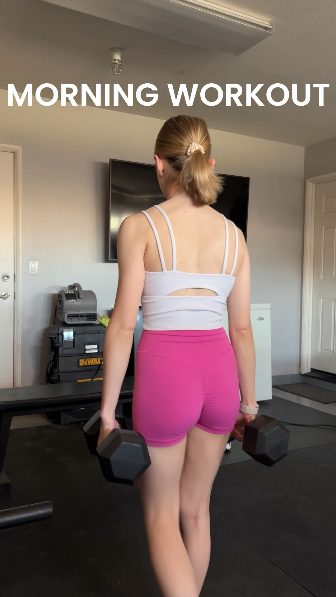 today’s workout outfit! 🩷
tank top - size small 
shorts - size small
shoes - size 7

#LTKootd #LTKfitnessgoals #LTKActive