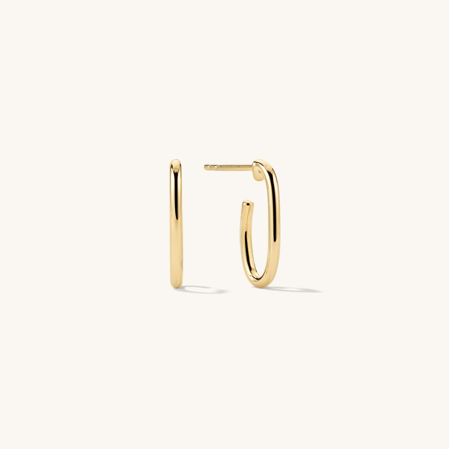 Paperclip Medium Hoops | Mejuri (Global)