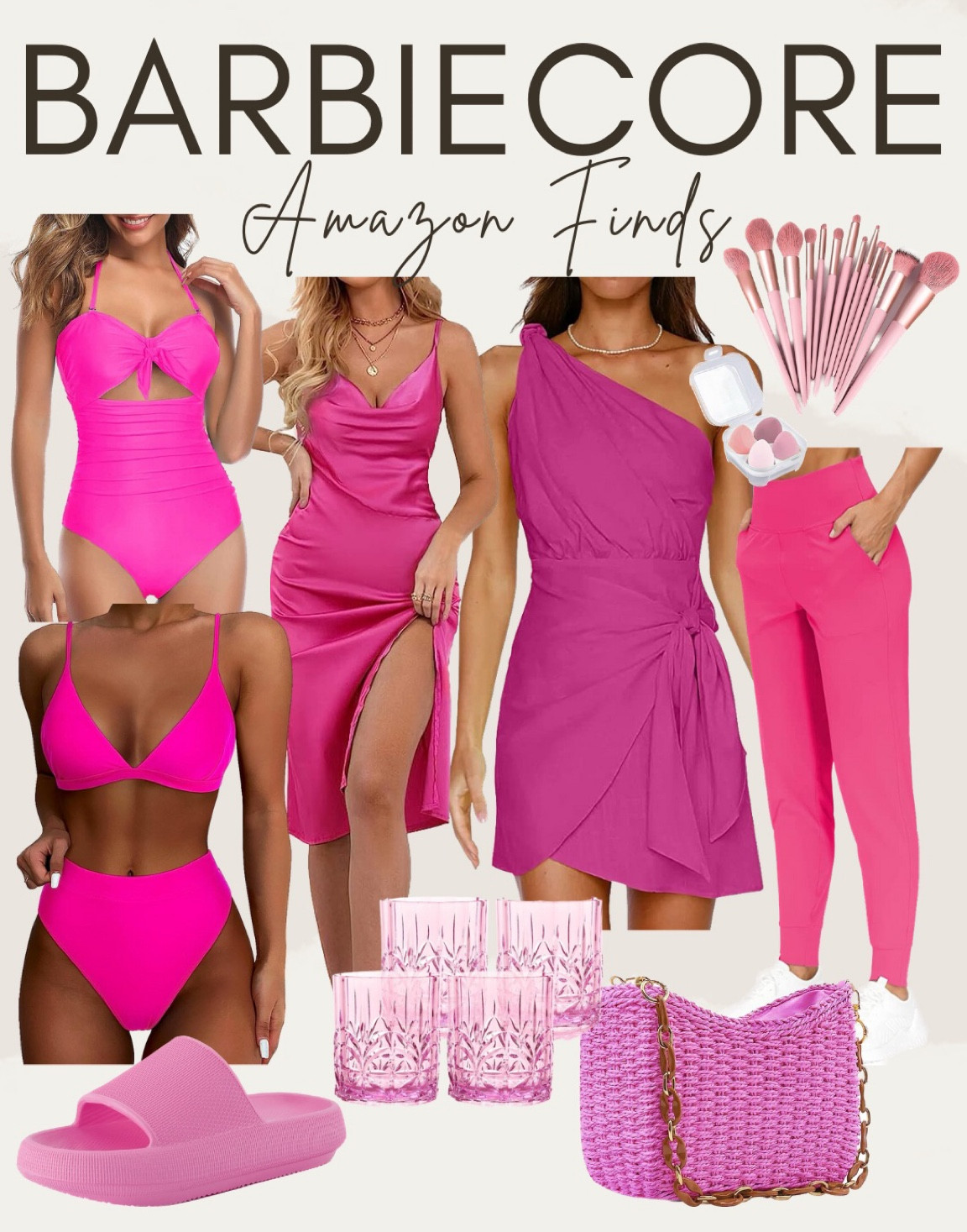 Daily Amazon finds, Barbiecore trend, vacation outfit inspo, tropical vacation, jumpsuit, maxi dress, date night dress, sexy dress, short sleeve top, handbag, sneakers, iPhone case, two piece sets, earrings, crop top, bikini, one piece swimsuit, joggers,  handbag, summer fashion, summer outfits


#LTKFind #LTKstyletip #LTKunder50