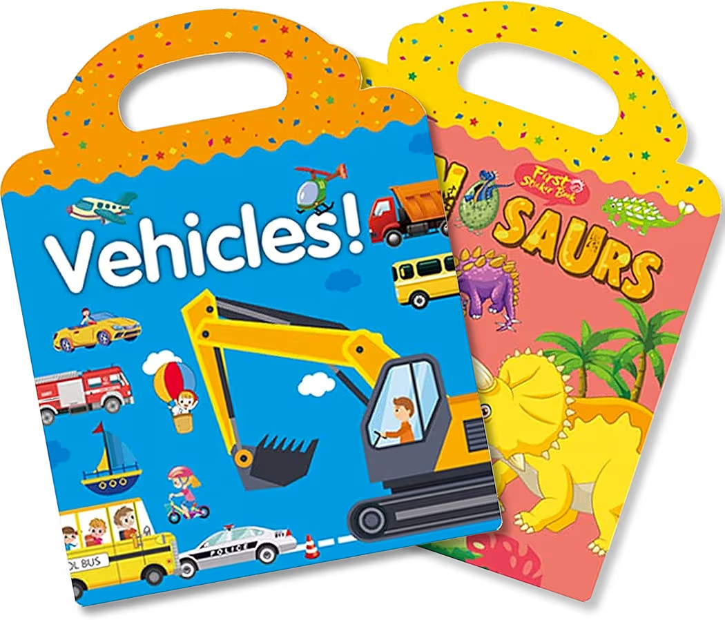 RUSON Reusable Sticker Book for Kids, 2 Sets Educational Learning Toys Travel Stickers Activity B... | Amazon (US)