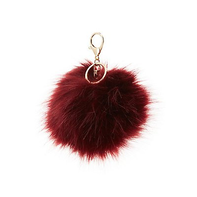 Faux Fur Ball Keychain | Charlotte Russe