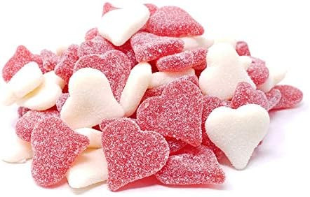 Candy Retailer Sour Sanded Gummi Valentine Hearts 2 Lb | Amazon (US)