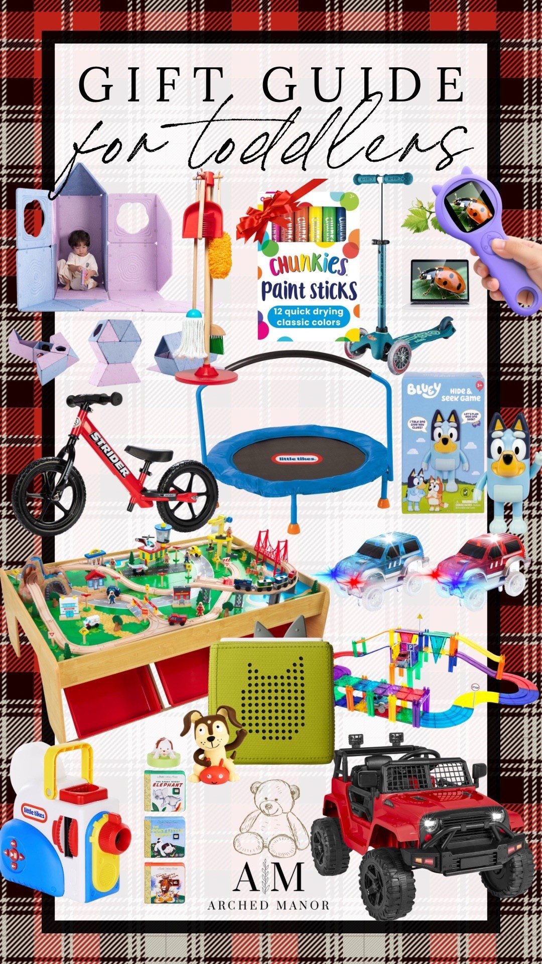 Gift guide for toddlers filled with fun, colorful picks that spark imagination and make playtime magical! From learning toys to cozy favorites and activity essentials, these gifts are perfect for tiny hands and big smiles.
#toddlergiftguide #giftsfortoddlers #toddlertoys #holidaygiftguide #giftideas #kidsgifts #toddlerfavorites #playtimefun #amazonfinds #giftinspo

#LTKGiftGuide #LTKKids #LTKFamily