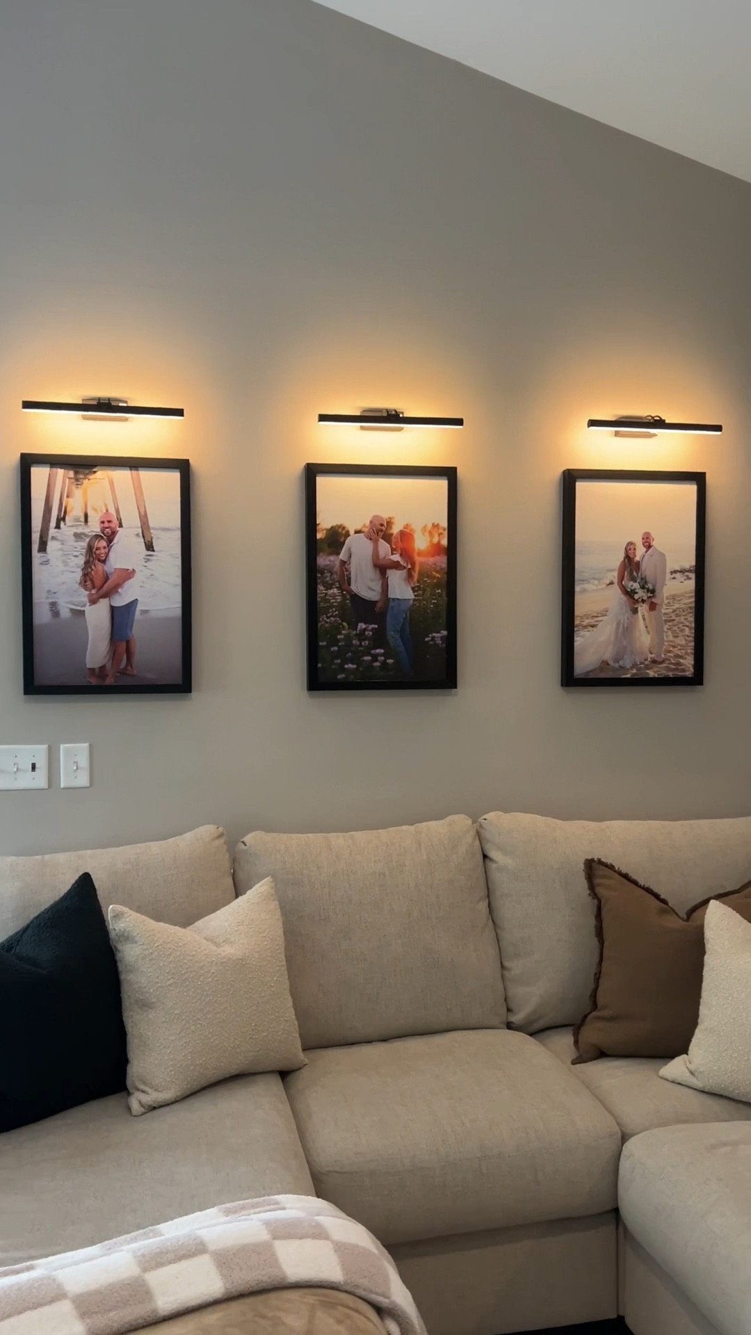 IM OBSESSED!!! One home project at a time and it gets cozier after each one. 
🧸💌🖼️✨🤎

Lights and other living room decor linked. Always size up for pillow inserts! 

#Home #homedecor #family #familyphotos #homevibes #livingroom #livingroomdecor #weddingphotos #wallprints #photos #walgreens #amazon #amazonfinds #smallwoods #amazonmusthaves #cozyvibes #weddingpictures #wallart #wallartdecor #walldecor #fyp #foryoupage #refresh #wallartideas #minimalist #minimalisthome

#LTKU #LTKHome #LTKFamily