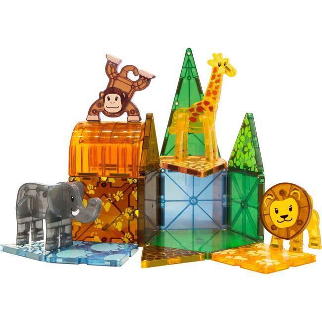 Safari Animals 25 Piece Set - Kids Toys | Magna-Tiles from Maisonette | Maisonette