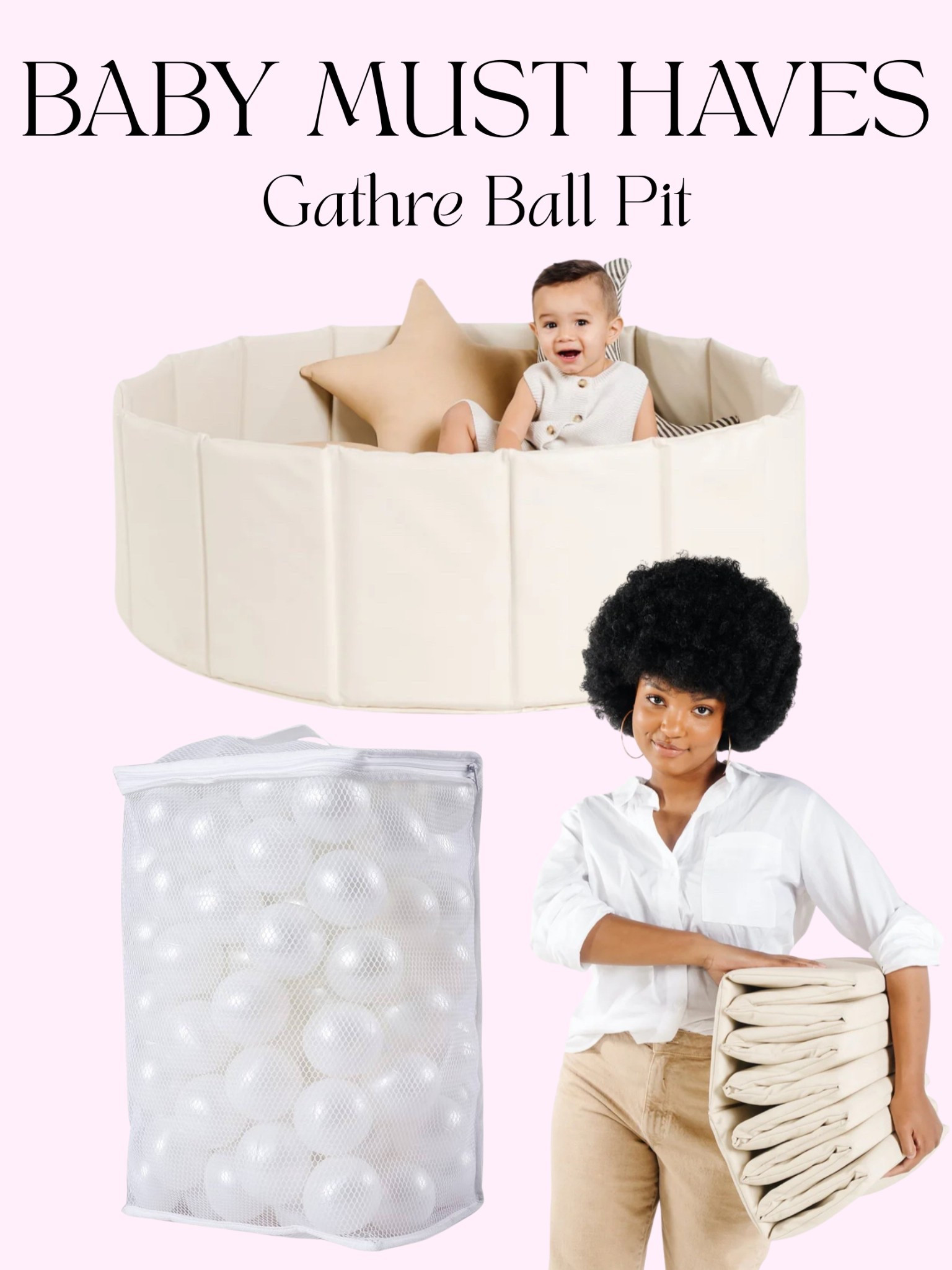 Baby Must-Have: Gathre Ball Pit
The aesthetic, the foldability, the fun! This Gathre ball pit is one of our most-used baby items. It’s easy to store, wipeable, and a total win for both playtime and minimal home vibes.

Linked the pit + ball set on my LTK — perfect for birthdays, holidays, or a playroom upgrade!

#babyessentials #babyplayroom #neutralnursery #gathreballpit #modernbabygear #momfinds #ltkbaby #minimalistbaby

#LTKFamily #LTKBaby #LTKGiftGuide
