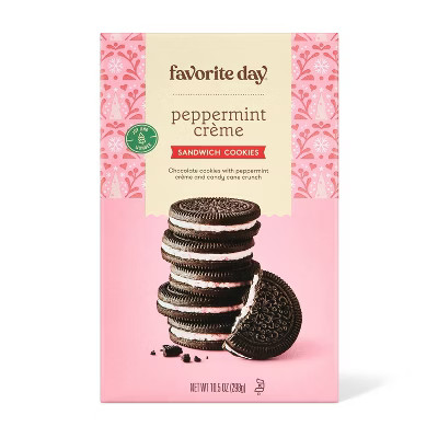Christmas Peppermint Sandwich Cookies - 10.5oz - Favorite Day™ | Target
