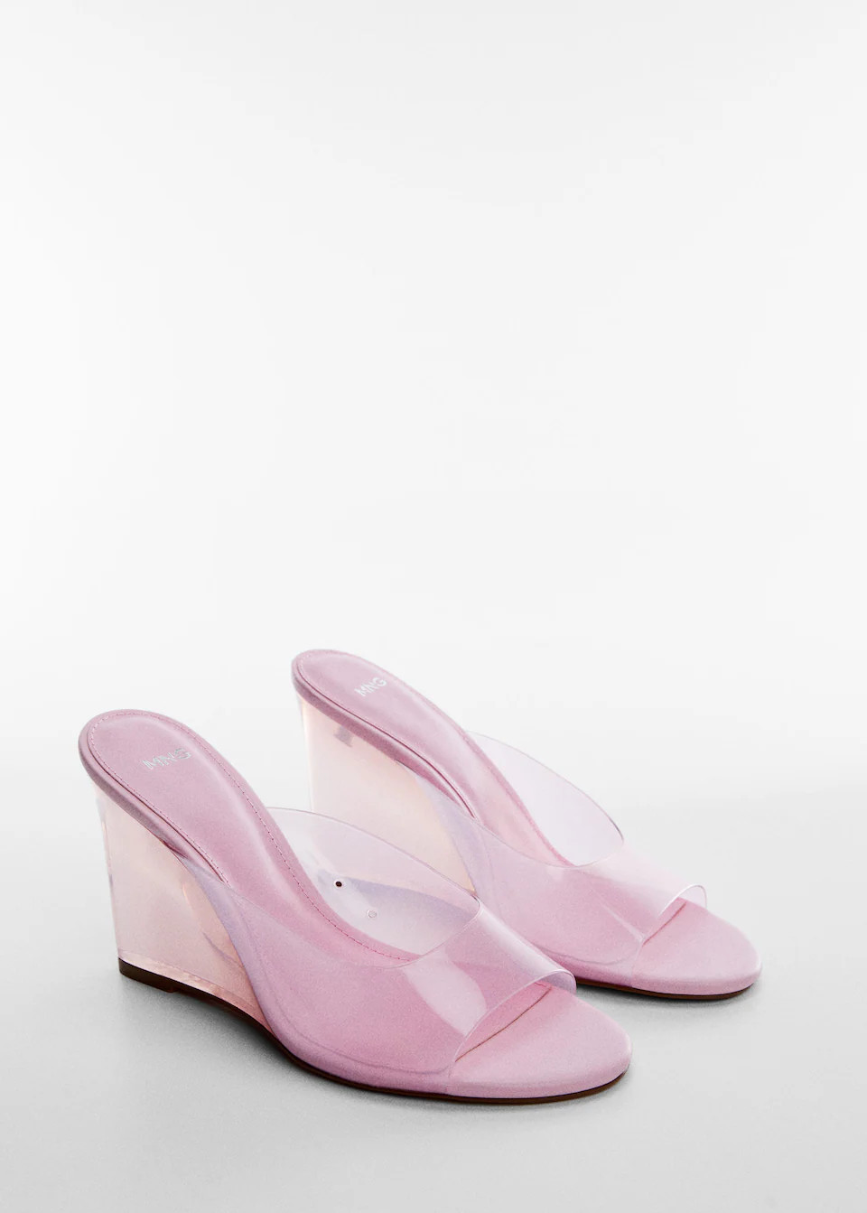 Vinyl wedge sandals | MANGO (US)