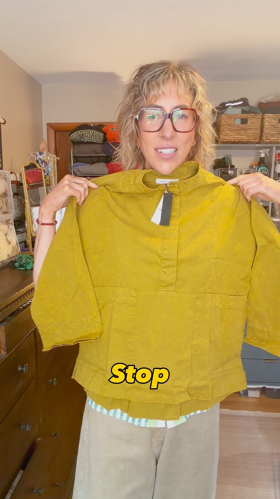 Part 1 - not every blouse needs to be tall sized to earn a spot in my closet, and this one’s a good example of why.

picked this up on clearance during the banana republic summer sale, so fair warning — it’s a maybe on availability, but stick with me because the point isn’t really this exact blouse. it’s the reminder to try things when they’re a great price, even when they’re not labeled for us.

unboxing it now because it checked almost every box on my list before it even left the bag: oversized boxy fit, 3/4 length sleeves (so the “not tall” thing doesn’t even matter), 100% cotton, and a vintage wash color i’m already obsessed with.

i’m 6’3” with a 36” inseam, almost 40, and typically a medium in tops. let’s see how it does.

comment SHOP and i’ll send you the link to this and everything else i’m loving at banana republic right now

Stay tuned for Part 2.

#LTKTall #LTKOver40 #LTKWorkwear