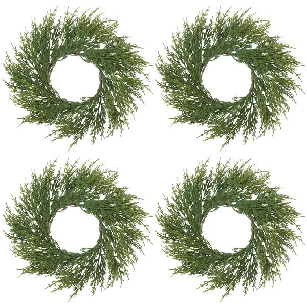 Cricklade Faux Greenery 10'' Wreath (Set of 4) | Wayfair North America