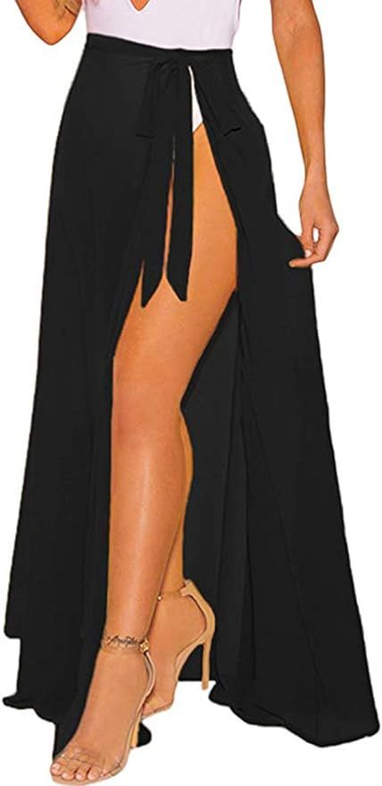 CARDYDONY Women's Swimsuit Cover Up Sarong Bikini Swimwear Beach Cover-Ups Wrap Skirt | Amazon (US)