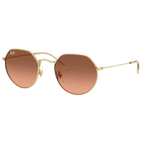 Ray-Ban RJ9565S Jack Round Sunglasses, Gold/Pink Gradient Grey, 47 mm | Amazon (US)
