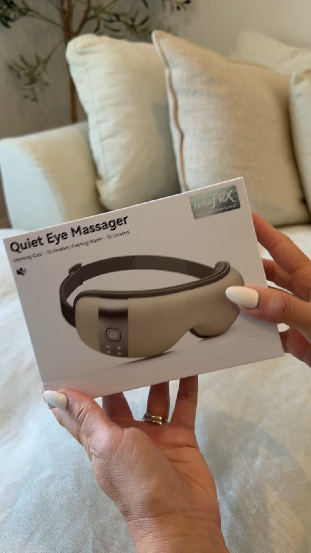 Between editing content, answering emails, scrolling my phone, and just everyday mom life, my eyes definitely appreciate a little break. 🤍

I've been loving this ReliefRX Eye Massager because it has: ✨ Ultra quiet operation  ✨ 5 smart modes with massage, heat, cooling, and music ✨ Bluetooth so I can listen to my favorite playlist or podcast ✨ Long lasting battery ✨ Lightweight and easy to take anywhere
✨ Comes in creamy white or sage green

It also would be a great gift idea!
Use code RELIEFRX20 for 20% OFF!

#reliefrx #selfcare #eyemassager #amazonfinds