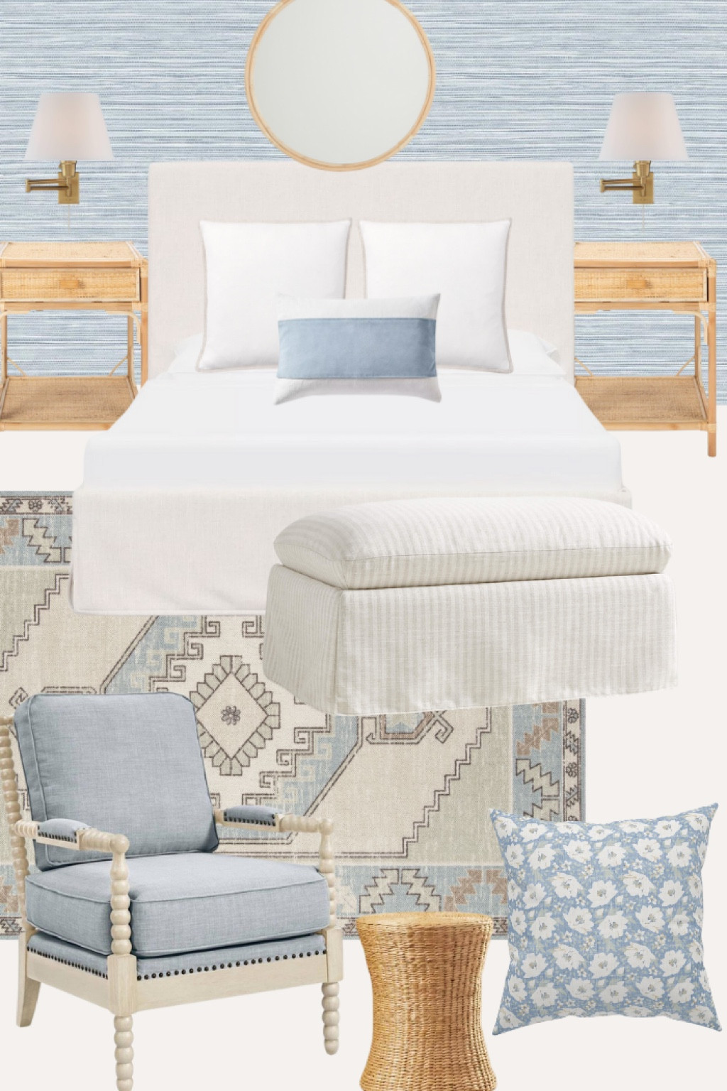 Serena & Lily inspired bedroom Serena and Lily dupe coastal bedroom 

#LTKhome #LTKfamily